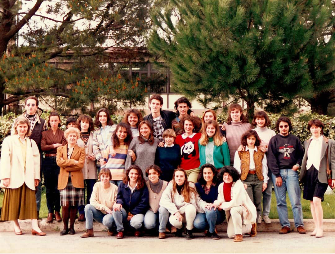 La classe, 1994, Liceo Scientifico Peano, 4 foto formato originale, 20x30 cm, 2021